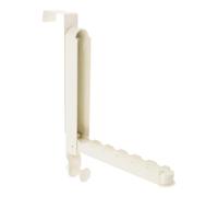 Foldable Aluminum Alloy Over-the-Door Drying Rack With Towel Bar | Portable Hook Hanger For Laundry Bathroom | Multi-Purpose Travel Closet Organizer | Space-Saving Bedroom Entryway Drying Rack