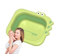 Foldable Baby Wash Basin, 2.5L Cartoon Bowl, Bath Basin, Multi-Purpose Design, Ideal for Face, Foot, and Full-Body Wash for Newborns, Expanded Size (12.6 * 10.24 * 3.94 inches)