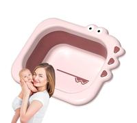 Foldable Baby Wash Basin, 2.5L Cartoon Bowl, Bath Basin, Multi-Purpose Design, Ideal for Face, Foot, and Full-Body Wash for Newborns, Expanded Size (12.6 * 10.24 * 3.94 inches)