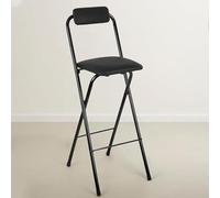 Foldable Bar Stool with Backrest - Portable Folding Stool for Camping, Kitchen, Cafe, And Outdoor Use - 29,5 in Tall - 2 pièces, Space-Saving Design, Lightweight And Easy to Store