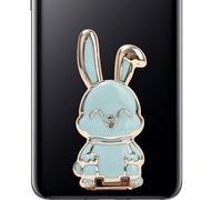 Foldable Bunny Phone Bracket - Multifunctional Bunny Phone Holder Stand, Folding Lazy Buckle Paste Type Bracket Compatible With All Phones, Portable Stand For Desks, Tables, Bedside, Travel, And Home