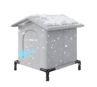 Foldable Cat House - Waterproof Cat Bed | Pet Shelter for Outdoor, Stray Kitten Tent with Door, Bedding & Furniture, Puppies Sleeping Cave for Patio Balcony Yard Home