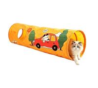 Foldable Cat Tunnel Toy, 41 inch Pop Up Play Tube with Crinkle Paper | Rustling Sound Design to engagee Indoor Cats, Durable Scratch Resistant Polyester for Kittens, Rabbits, and Ferrets