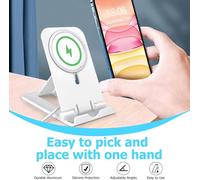 Foldable Charger Stand Compatible With Magsafe,Tabletop Charger Stand,Charger Stand For Magsafe,Charger Not Included,Stand Only,For Iphone 16 15 14 Pro/Pro Max/Plus