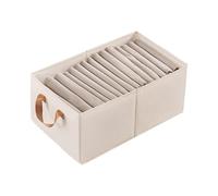 Foldable Cloth Storage Box - Durable Cotton Organizer Bin, Lightweight Washable Design, Stackable Structure, Dust Resistant | Basket for Wardrobe, Home, Office