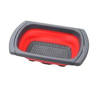 Foldable Colander For Kitchen - Expandable | Folding Vegetable Draining Basket With Extendable Handles, Sink Food Strainer For Fruit, Pasta, Meal Prep, Apartment & Farmhouse Kitchen