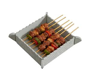 Foldable Cutting Board - Magnetic Chopping Mat | Non-Slip Heat-Resistant Prep with Integrated Magnets & Pouring Funnel Design for Kitchen, Camping and Hiking