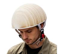 Foldable Cycling Helmet - Portable Paper Hat, 11.02 inch Head Protection with Adjustable Strap, Safety Gear Lightweight Design, Outdoor Equipment Compact Storage, Bike Helmet Cap for Commuting Use