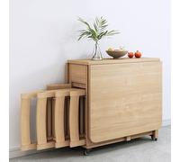Foldable Dining Table Set with 4 Chairs, Extensible Drop Leaf Design, Space-Saving Storage Drawer for Home, Living Room, Kitchen, And Restaurant Use