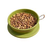 Foldable Dog Bowl - 5.24in Folding Water Food Bowls for Pets | Travel Foldable Bowl for Dogs Hiking Walking | Portable Silicone Travel Drinker Container for Small Medium Large Breeds