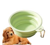 Foldable Dog Bowl - Expandable Water Dish, colapsible Silicone Pet Bowl, Compact Travel Feeder, Durable Non-Slip Material, Easy Storage | Ideal for Car Rides, Vacations, Hiking Trips, Dog Walks, Camp