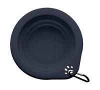 Foldable Dog Bowl, Silicone Water Bowl, Portable Cat Container, 300ml Expandable Feeding Cup, 6.69x5.91x0.47 inches, Ideal for Walking and Traveling Outdoors