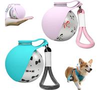 Foldable Dog Water Bottle for on The Go, Leak-Proof Travel Drinking Bowl for Cats with Foldable Silicone Bowl, Portable Pet Water Bottle for Dog Cat Outdoor Walking D)