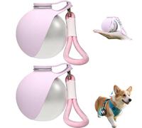 Foldable Dog Water Bottle for on The Go, Leak-Proof Travel Drinking Bowl for Cats with Foldable Silicone Bowl, Portable Pet Water Bottle for Dog Cat Outdoor Walking (2C)