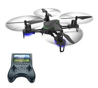 Foldable Drone with Camera for Adults Beginners RC Quadcopter with One-Key take-Off and Landing Headless Mode (Black 1 BATTERY)