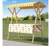 Foldable Farmers Market Stand with Canopy