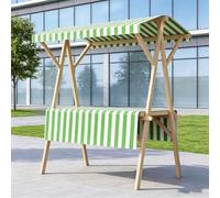 Foldable Farmers Market Stand with Canopy