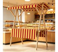 Foldable Farmers Market Stand with Canopy