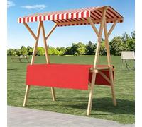 Foldable Farmers Market Stand with Canopy