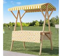 Foldable Farmers Market Stand with Canopy