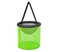 Foldable Fish Trap Basket | Portable Mesh Net for Live Catch Holding | Durable Gear Lake, River, Or Ice Fishing | Round Fish Mesh Basket Cage