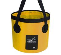 Foldable Fishing Bucket, 20 Liter Folding Water Bucket, Car Wash Water Container, Outdoor Fishing Bucket, collapsibles Fishing Bucket for Outdoor Fishing, Water Storage (Orange, Yellow, Blue)
