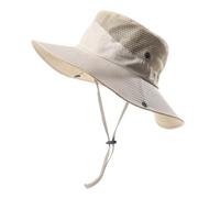 Foldable Fishing Cap With Drawstring Solid Color Mesh Pure Fisherman Hat With Rope Adjustable Outdoor Sun Convient pour La Pêche(COLOR 5)