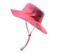 Foldable Fishing Cap With Drawstring Solid Color Mesh Pure Fisherman Hat With Rope Adjustable Outdoor Sun Convient pour La Pêche(COLOR 8)