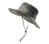 Foldable Fishing Cap With Drawstring Solid Color Mesh Pure Fisherman Hat With Rope Adjustable Outdoor Sun Convient pour La Pêche(COLOR 2)