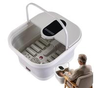 Foldable Foot Massager Spa - 8 Non-Motorized Rollers Foot Bath, Relaxing | Home Apartment Living Room Care, Study Reading Resting Relief, Winding Down Before Bedtime, Portable Spa Tub, Soothing Roller