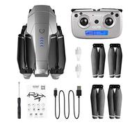 Foldable FPV WiFi RC Drone Quadcopter GPS Drones for Adults with 4K HD Camera 5G WiFi HD Image Transmission 50X Zoom Dual Cameras Level 7 Wind Resistance 2 Batteries