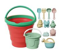 Foldable Fruit Design Bucket Game Set | Colorful Travel Sand Toys,for Ages 3 And Up Children Yard Travel Vacation Outdoor