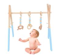 Foldable Gym Toy - Odorless Wooden Frame Toddler Gym | Early Development Toys for Nursery Room, Room, Living Room, Early Childhood Education Center
