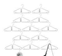 Foldable Hangers - 12pcs Portable Space Saving Travel Clothes Hangers Lightweight Bi Fold Design for Suitcase Packing Airplane Hotel Cabin Dorm Closet Room Door