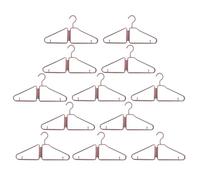 Foldable Hangers - 12pcs Portable Space Saving Travel Clothes Hangers Lightweight Bi Fold Design for Suitcase Packing Airplane Hotel Cabin Dorm Closet Room Door