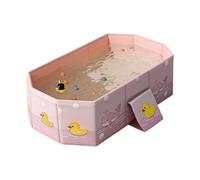Foldable Kids Bathtub, Duck Bath Tub System, Anti Tipping Portable Infantz Bathing Basin Design, 30.71x16.14 Inches Sturdy Compact Space Saving Bathroom Tool Style for Home Bath Use