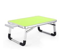 Foldable Laptop Table Breakfast Serving Bed Tray Portable Mini Picnic Table and Lightweight (Color : Green)