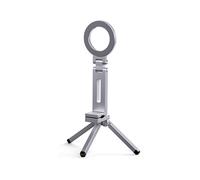 Foldable Magnetic Phone Tripod Holder, 360 Rotating Portable Stand for Travel Video Shooting Desk Plane