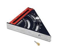 Foldable Multifunction Measuring Ruler | Aluminum Alloy Woodworking Tool with Adjustable Angle | Extendable Utility Ruler for DIY/Construction/Carpentry