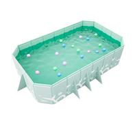 Foldable Non-Inflatable Swimming Pool, Portable Folding, Wear-Resistant, PVC Material, Thickened Swimming Pool, Outdoor Hard Comfortable Ground Pools for Garden, 102.36x64.96x19.69 inches