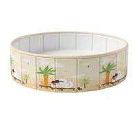 Foldable Paddling Pool for Kids | Foldable Dog Paddling Pool, Leakproof, Non-Slip PVC Dog Swimming Pools for Cats and Kids, Indoor & Outdoor