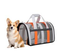 Foldable Pet Bag, Dog Carrier Portable, Travel Crate, Breathable Mesh Panels, Lightweight Design, Sturdy Structure, Soft Cushion for Flying, Long Trips, Outdoor Adventures