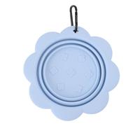 Foldable Pet Bowl, Leak Proof Dog Bowl, Foldable Silicone Water Bowl, Easy to Carry, Suitable for Outdoor Walks, Hiking, and Camping (Blue)