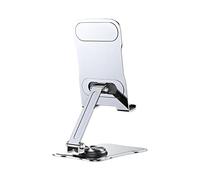 Foldable Phone Mount, Adjustable Desk Holder, Portable Tablet Cradle, Streaming Filming Workplace Accessory, Photography Kitchen Travel Companion, Tech Gear for Home, Office, Bedside, 10.3x6.6x2.9cm