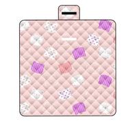 Foldable Picnic Blanket - 200x200cm Extra Large Portable Waterproof | Travel Sand Mat | For Outdoor Beach Camping Park Lawn Family Gatherings Party Home Indoor Outdoor School Boys Room Offices Garden