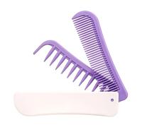 Foldable Pocket Comb - Portable Double Head Hairstyle Tool | Compact Styling Accessory with Durable Design & Easy Grip for Home Travel Vacation Barbershop Apartment Hotel College Dorm Farmhouse
