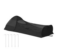Foldable Pop-Up Single Bed, Sleeping Bag Net Tent with Double Zipper, Portable Shelter Design, Large Space Fine Mesh, Easy Setup Camping Gear for Travel Bedroom Outdoor Trip
