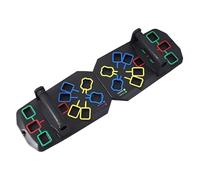 Foldable Push Up Board System, Non Slip Strength Training Exercise Panel, Multi Angle Chest Workout Kit, Color Coded Fitness Conditioning Board, Home Gym Muscle Training Equipment