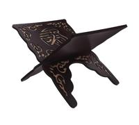 Foldable Quran Bible Book Holder Detachable Wooden Muslim Prayer Reading Holder Book Organizer Rack Home Decoration Bookshelf Black
