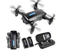 Foldable RC Drones Quadcopter with 4KHD Camera FPV RC Drone 24 Minutes Battery Life Trajectory Flight 360° 3D Roll Headless Mode About 100M Remote Control Distance